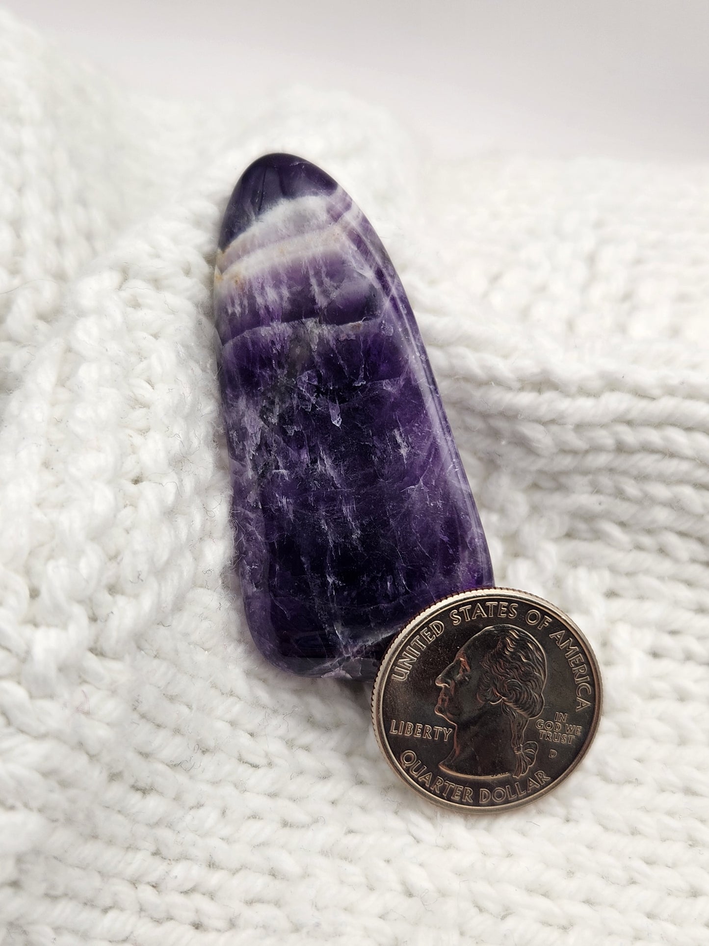 Polished Chevron Amethyst