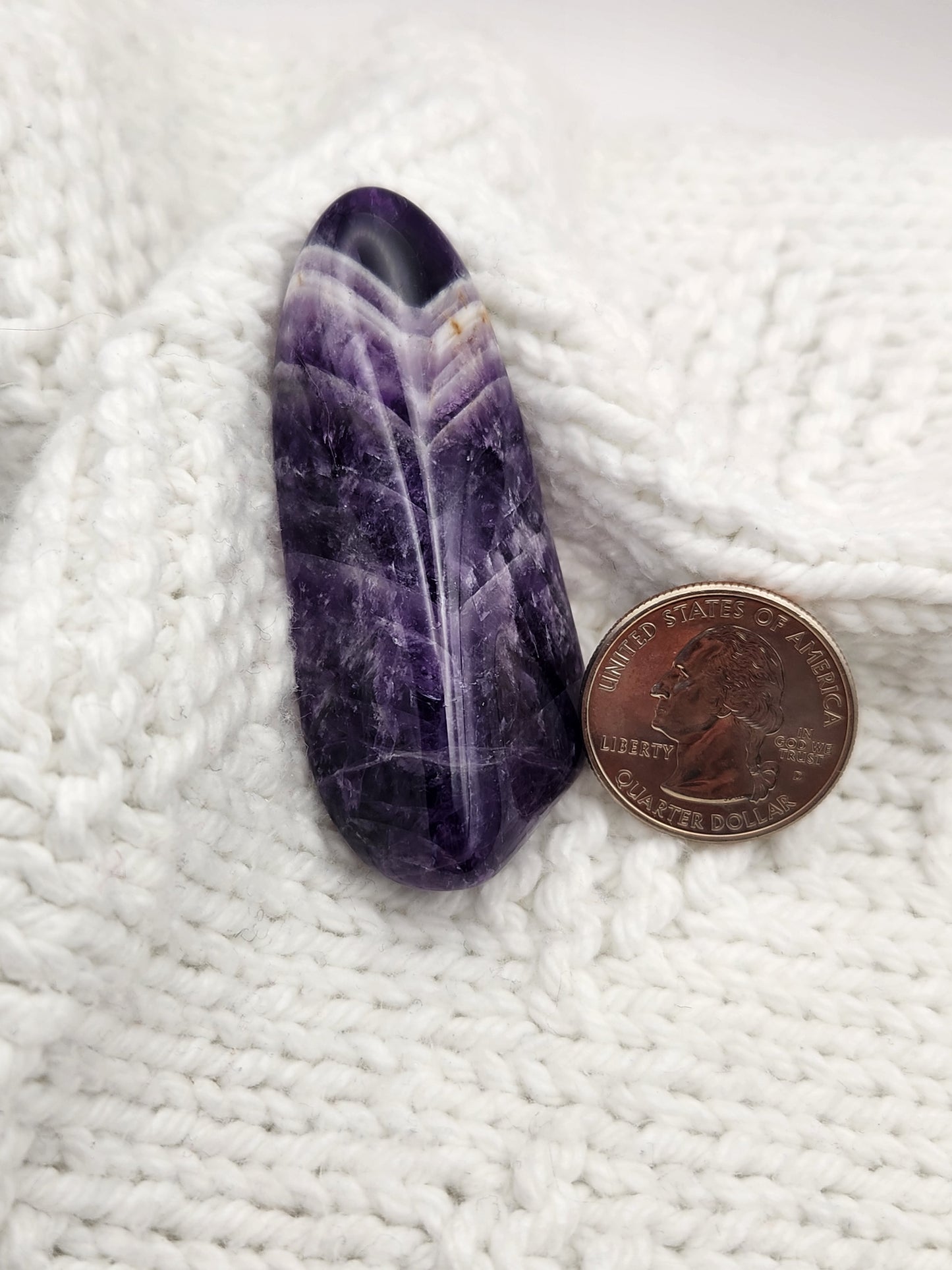 Polished Chevron Amethyst