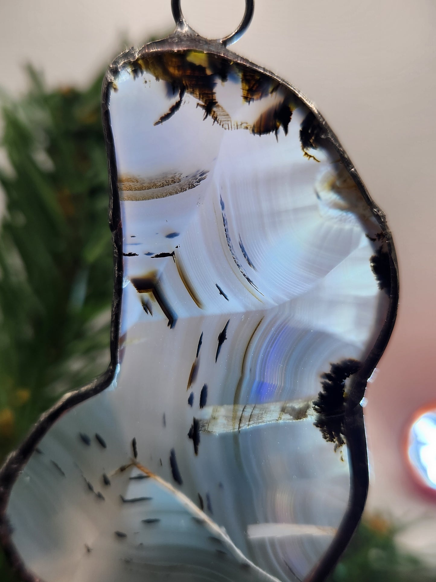 Montana Iris Agate Ornament