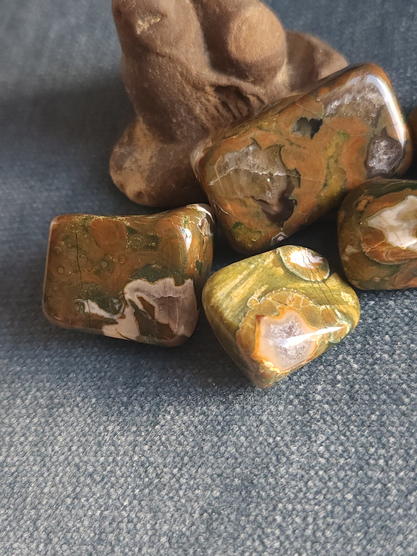 Rainforest Jasper Tumbles - Set A