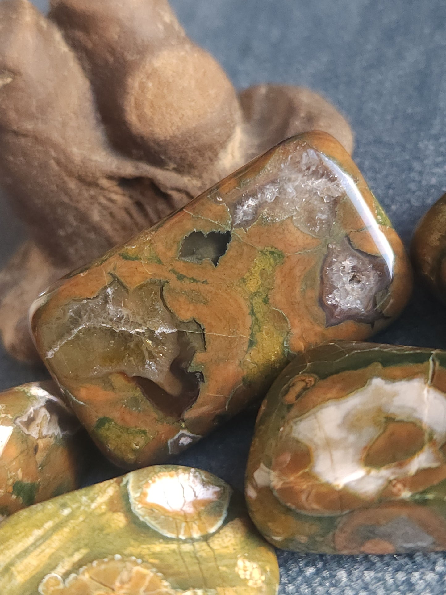 Rainforest Jasper Tumbles - Set A